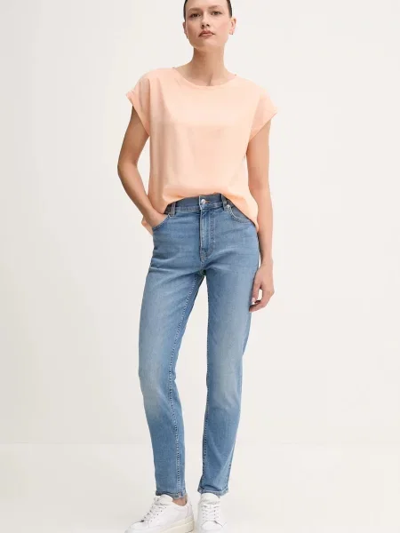 Блузка United Colors of Benetton однотонна помаранчевий