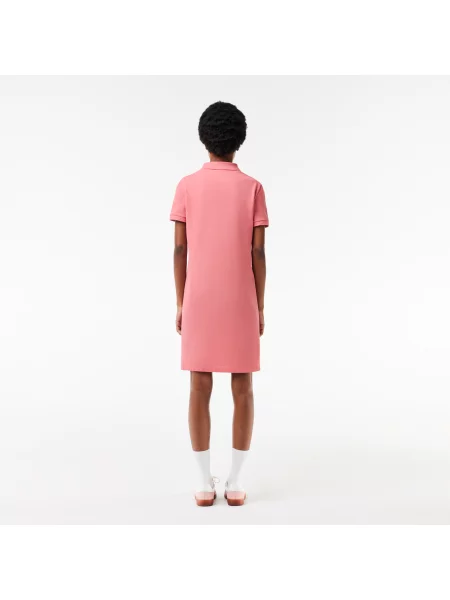 Lacoste Sukienka Polo Z Dzianiny Pikowej Lacoste