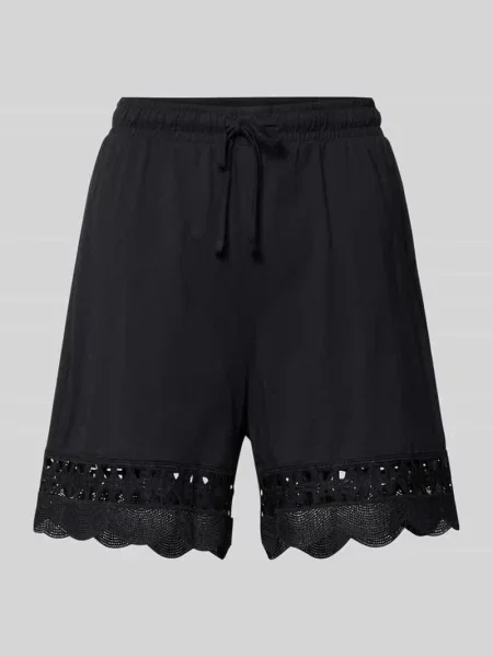 Szorty o kroju regular fit z czystej bawełny model GABBY' Vero Moda czarne