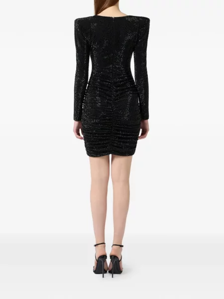 Rochie mini Philipp Plein cu volane negru