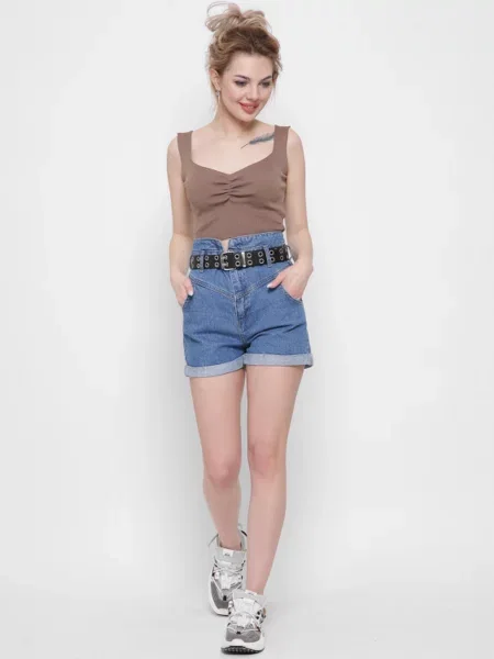 CARICA Шорти джинсові блакитний