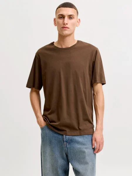 JACK & JONES Tričko hnedá