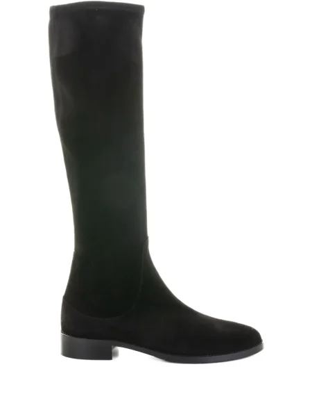 Botine Lorenzo Masiero din piele de căprioară negru