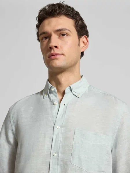 Koszula casual z lnu krój regular fit Christian Berg Men