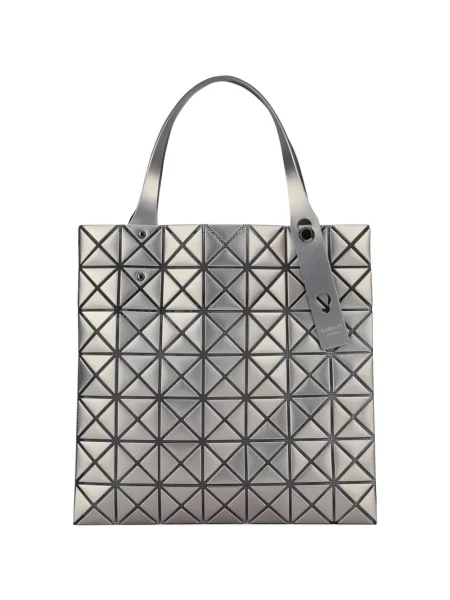Mini platină geantă Bao Bao Issey Miyake mini gri