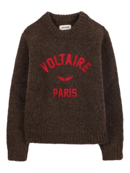 Sweter dziecięcy Zadig & Voltaire brązowy