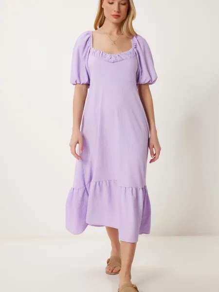 Happiness İstanbul Rochie de vară mov lavandă