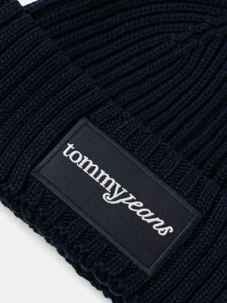 Tommy Jeans căciulă din bleumarin alb