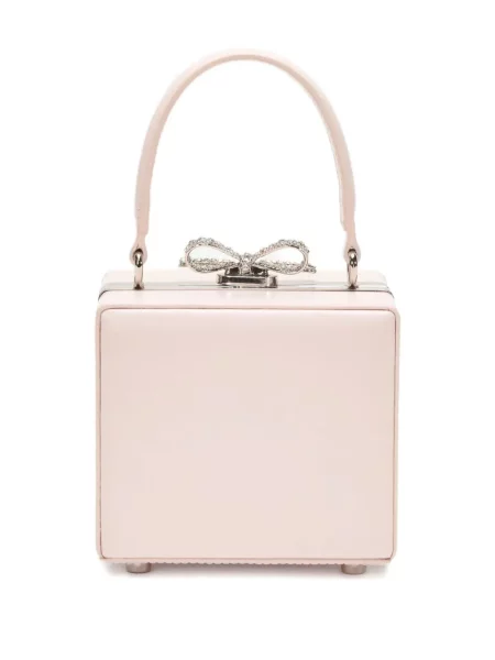 Torebka Self-portrait z kokardką różowa