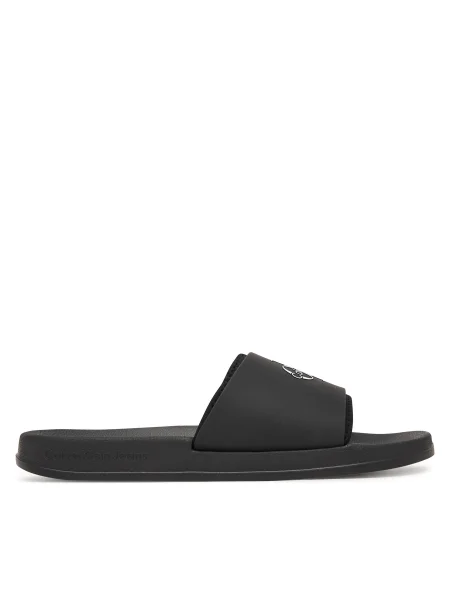 Calvin Klein Papucs Ess Slide Rubber Neoprene fekete
