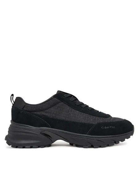 Pánske topánky Calvin Klein Hike Runner Casual Ny-Su AOP triple black čierna