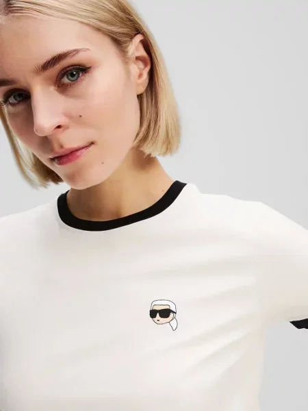 Футболка Karl Lagerfeld бежевая