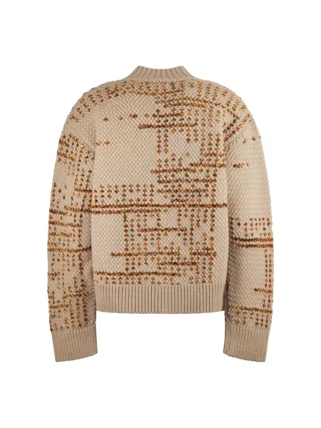 Sweter Dries Van Noten wełniany beżowy