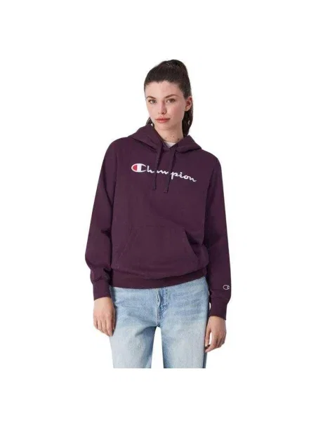 Bluza Z Dużym Logo fioletowa