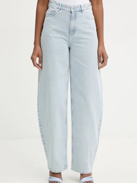 Gestuz Blugi relaxed fit de damă albastru