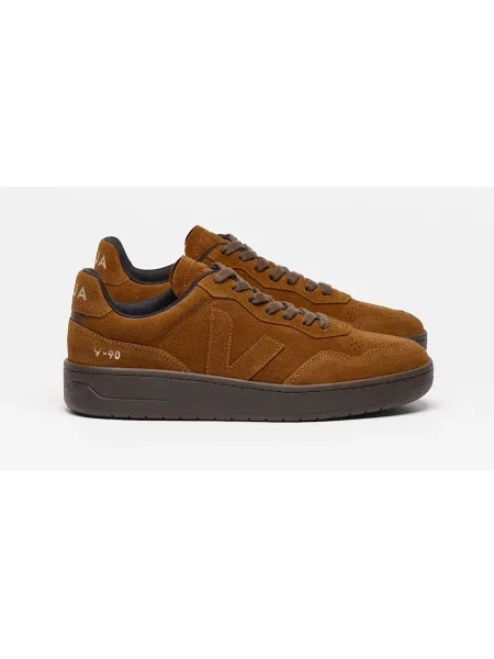 Veja sneakers din piele întoarsă maro