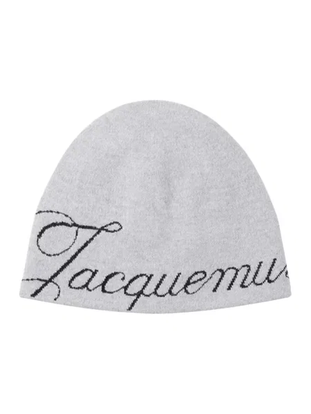 Czapka Jacquemus wełniana szara