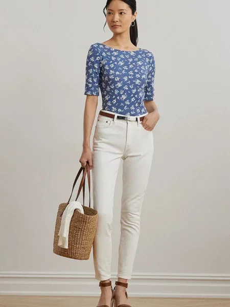 Lauren Ralph Lauren t-shirt niebieski