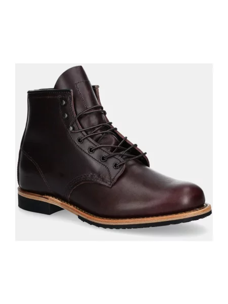Botki Red Wing Shoes skórzane czerwone