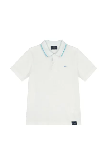 Koszulka polo dziecięca Paul & Shark biała