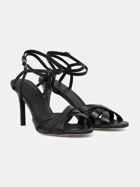 Answear Lab sandale de piele crem negru