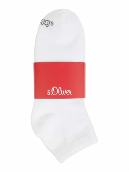 Skarpety z efektem melanżu w zestawie 4 szt. S.oliver Red Label białe