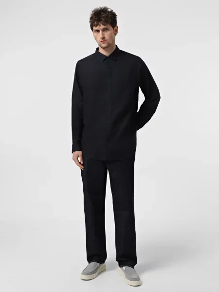 Широкие джинсы Armani Exchange синие