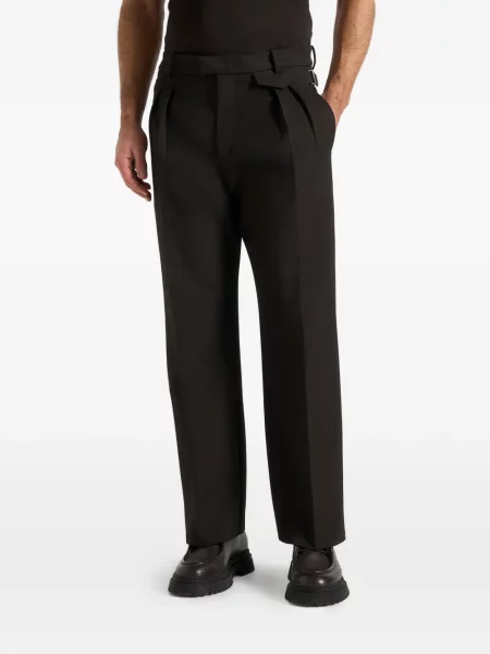 Plisované kalhoty Manière De Voir černé