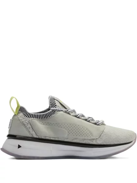 Sneakerși Puma cu șireturi din dantelă gri