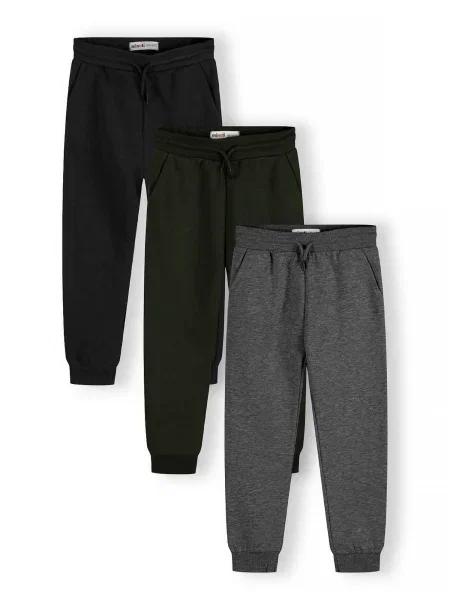 MINOTI Pantaloni gri / verde închis negru