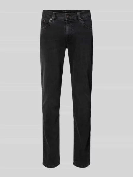 Jeansy o kroju regular fit z wpuszczanymi Bugatti