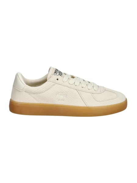 Sneakersy Lacoste zamszowe beżowe
