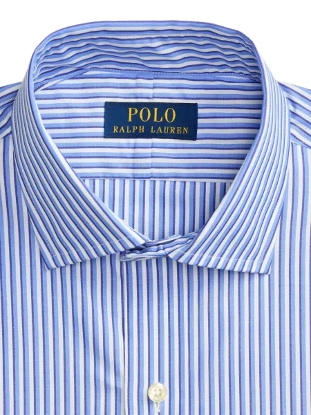 Плисирана шапка с козирки Polo Ralph Lauren на райета кепър синьо