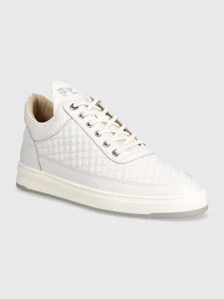 Кожени маратонки Filling Pieces Low Top бяло