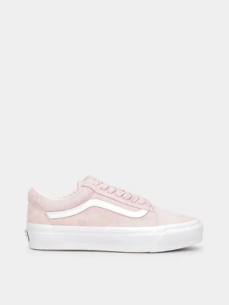 Замшевые кеды Vans розовые