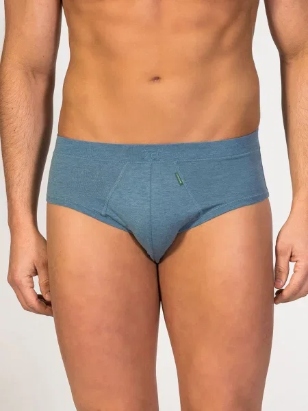 Zd ZERO DEFECTS Slip Mercurio Soy fiber denim albastru