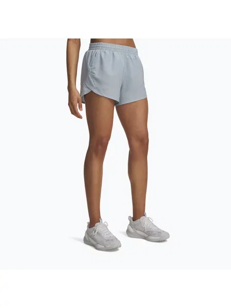 Pantaloni scurți de alergare pentru femei Under Armour Fly By 3" Shorts blue fog/blue fog/reflective albastru