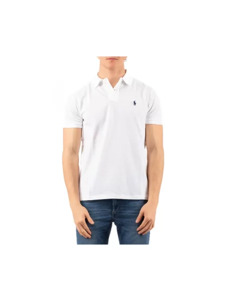 Koszulka polo Polo Ralph Lauren z siateczką biała