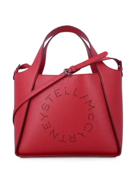 Geantă shopper Stella Mccartney cu autograf roșu