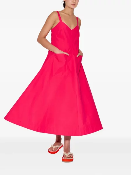 Rochie midi Rosie Assoulin până la genunchi de costum roz