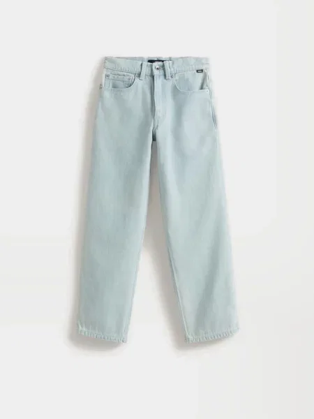 Дитячі Широкі джинси Vans LOOSE DENIM PANT блакитний