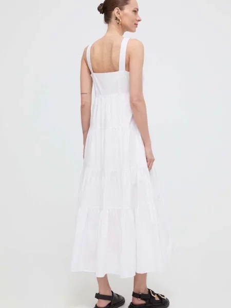 MICHAEL Michael Kors rochie midi evazati alb