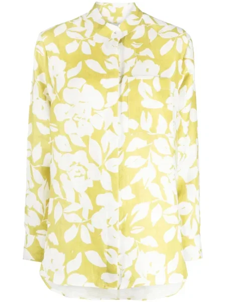 Cămașă Bambah de in lungă verde