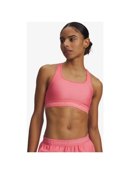 Biustonosz Under Armour Crossback Mid chicle S różowy