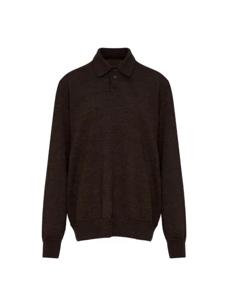 Sweter Maison Margiela wełniany brązowy