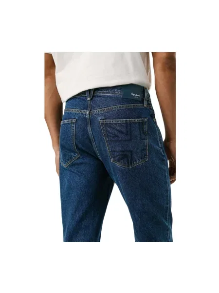 Jeansy straight leg Pepe Jeans klasyczne niebieskie