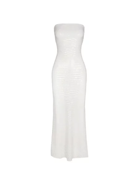 Rochie maxi Simon Miller cu paiete alb