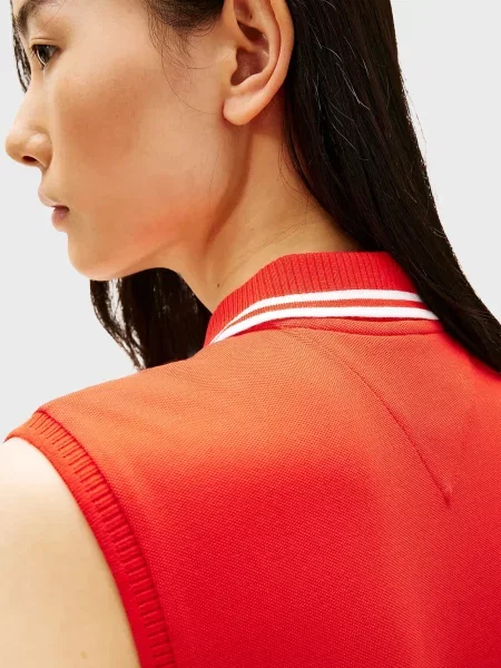 Плиссированное платье Tommy Hilfiger красное