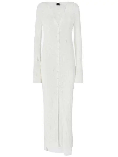 Rochie maxi Pinko lungă alb