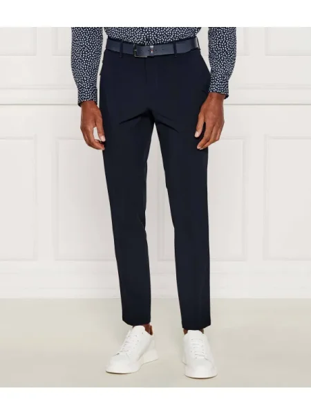 BOSS BLACK Pantaloni chino negru
